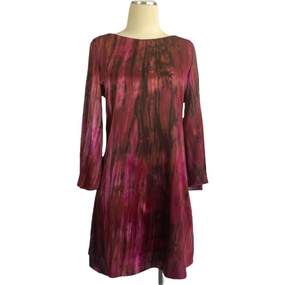Alice + Olivia Printed Silk Dress